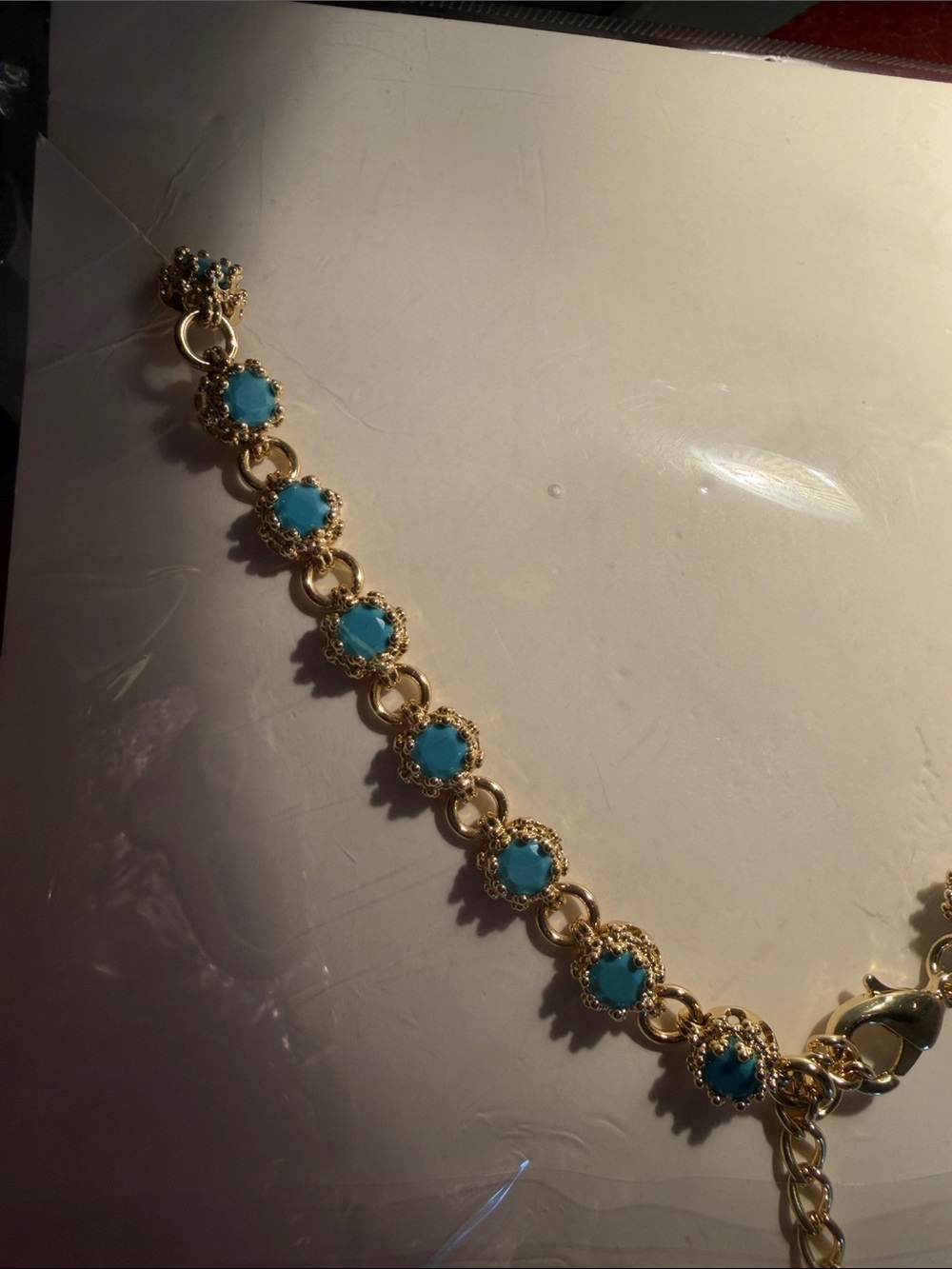 NEW Feed Me Gems Texas Turquoise “The Baby Queen” Necklace - Picture 5 of 7